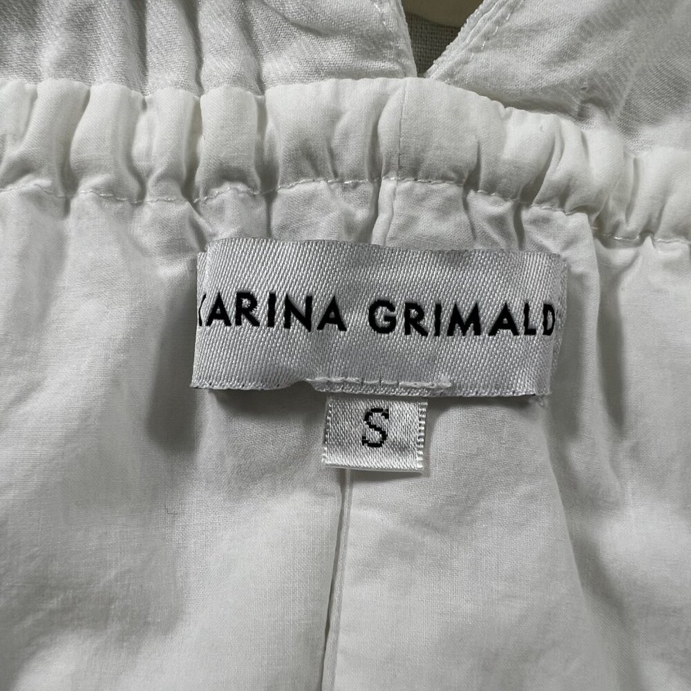 Karina Grimaldi White Tiered Maxi Dress with Tie Straps - Picture 5 of 8